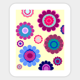 Colorful Floral Pattern Sticker